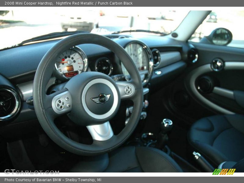 Nightfire Red Metallic / Punch Carbon Black 2008 Mini Cooper Hardtop