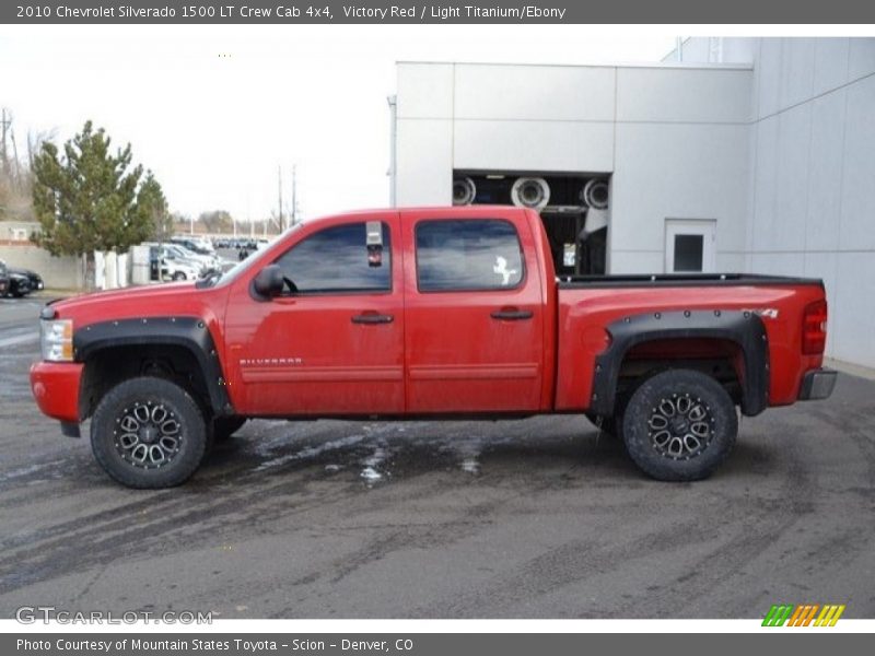 Victory Red / Light Titanium/Ebony 2010 Chevrolet Silverado 1500 LT Crew Cab 4x4