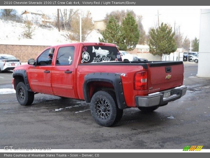 Victory Red / Light Titanium/Ebony 2010 Chevrolet Silverado 1500 LT Crew Cab 4x4