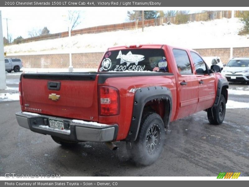 Victory Red / Light Titanium/Ebony 2010 Chevrolet Silverado 1500 LT Crew Cab 4x4