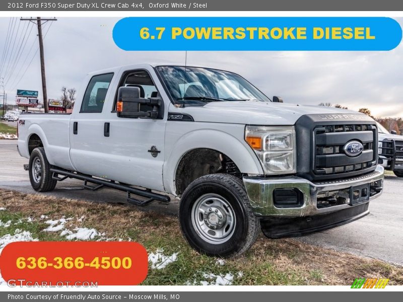 Oxford White / Steel 2012 Ford F350 Super Duty XL Crew Cab 4x4