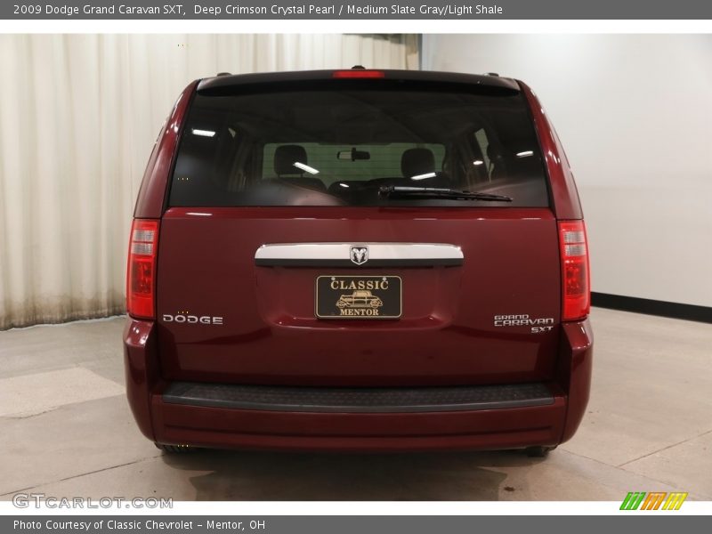 Deep Crimson Crystal Pearl / Medium Slate Gray/Light Shale 2009 Dodge Grand Caravan SXT