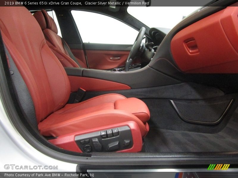 Glacier Silver Metallic / Vermilion Red 2019 BMW 6 Series 650i xDrive Gran Coupe