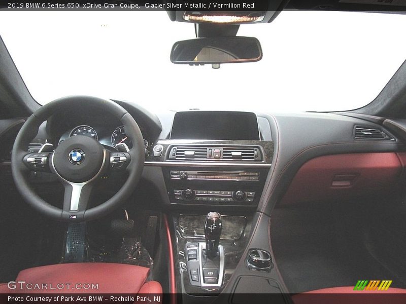 Glacier Silver Metallic / Vermilion Red 2019 BMW 6 Series 650i xDrive Gran Coupe