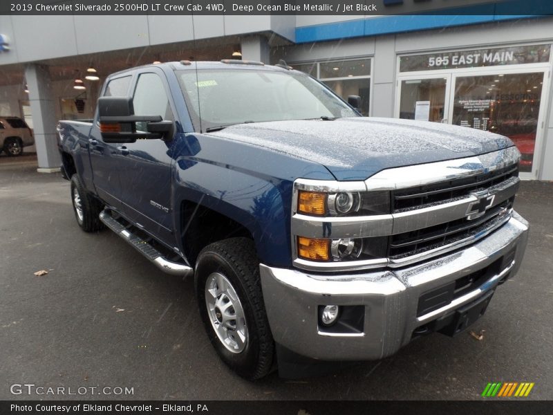 Deep Ocean Blue Metallic / Jet Black 2019 Chevrolet Silverado 2500HD LT Crew Cab 4WD