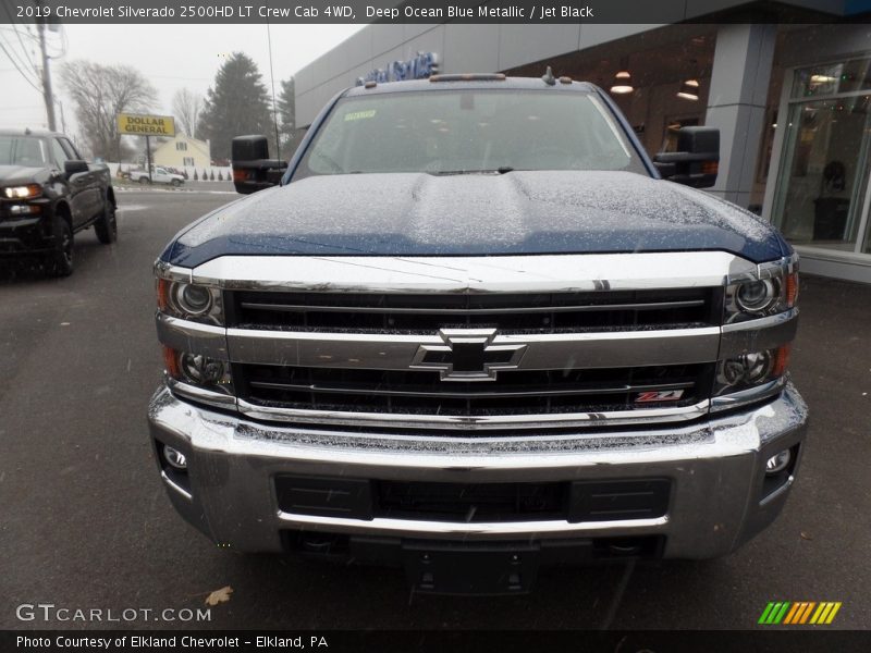 Deep Ocean Blue Metallic / Jet Black 2019 Chevrolet Silverado 2500HD LT Crew Cab 4WD