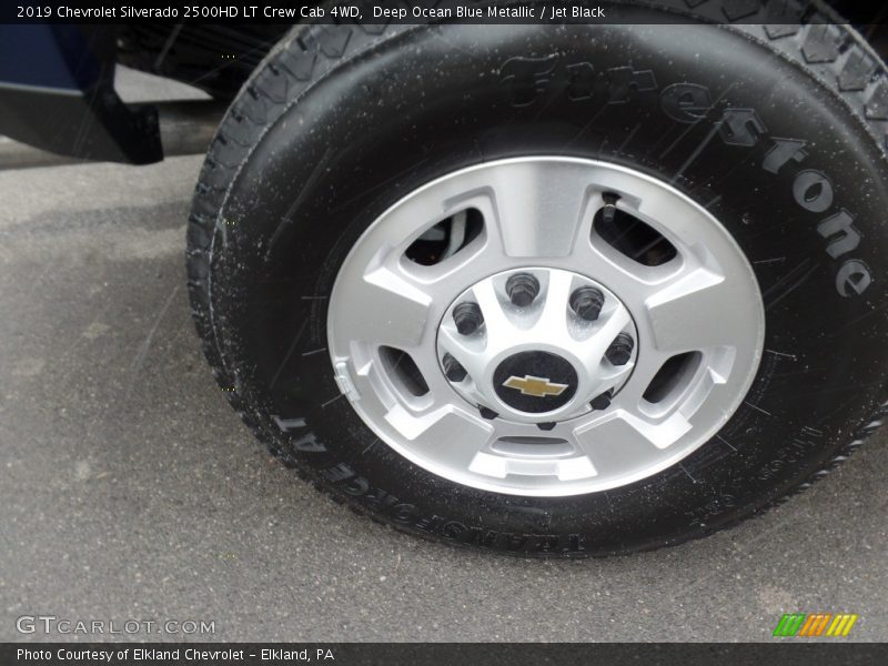 Deep Ocean Blue Metallic / Jet Black 2019 Chevrolet Silverado 2500HD LT Crew Cab 4WD