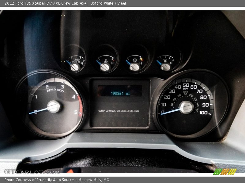 Oxford White / Steel 2012 Ford F350 Super Duty XL Crew Cab 4x4