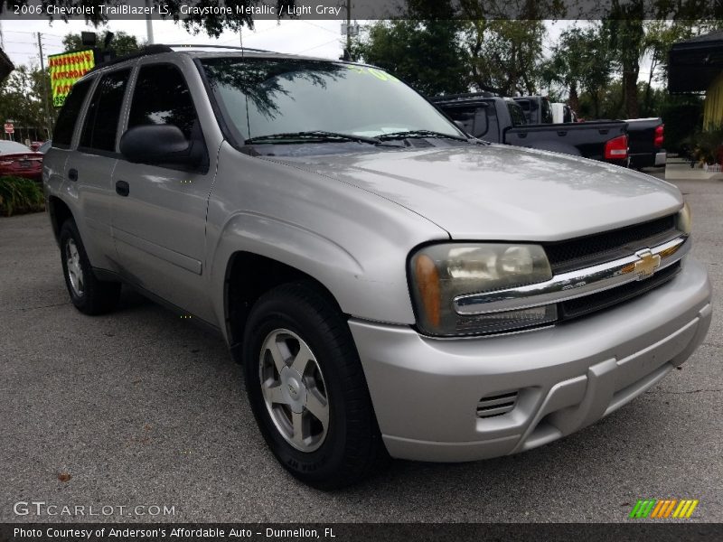 Graystone Metallic / Light Gray 2006 Chevrolet TrailBlazer LS