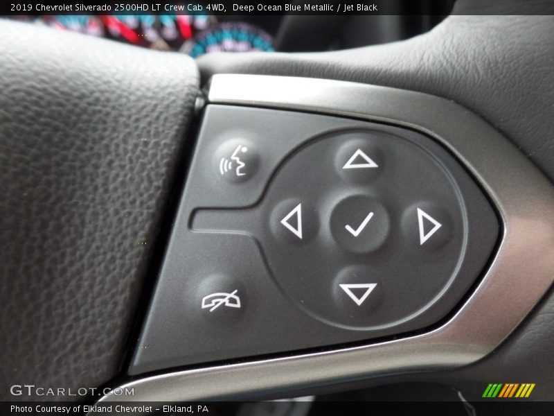 Deep Ocean Blue Metallic / Jet Black 2019 Chevrolet Silverado 2500HD LT Crew Cab 4WD