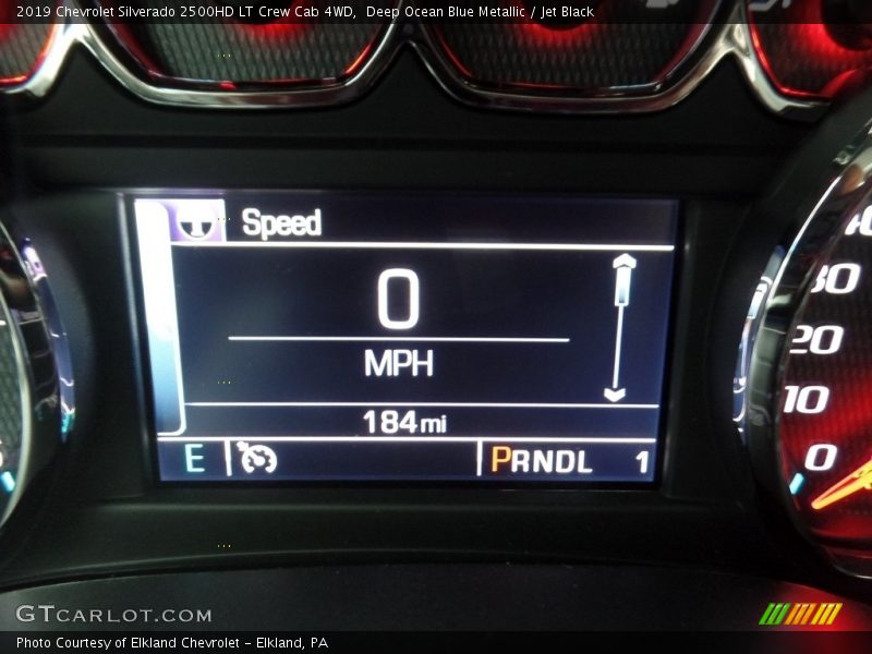 Deep Ocean Blue Metallic / Jet Black 2019 Chevrolet Silverado 2500HD LT Crew Cab 4WD