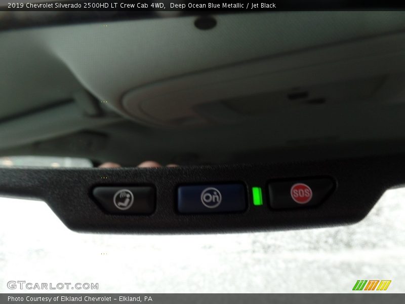 Deep Ocean Blue Metallic / Jet Black 2019 Chevrolet Silverado 2500HD LT Crew Cab 4WD