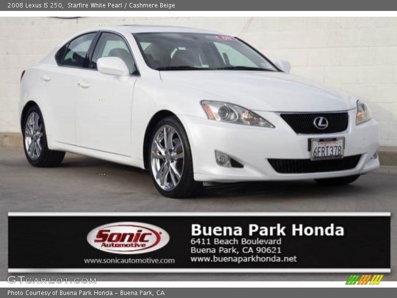 Starfire White Pearl / Cashmere Beige 2008 Lexus IS 250