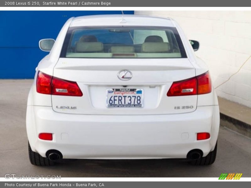 Starfire White Pearl / Cashmere Beige 2008 Lexus IS 250