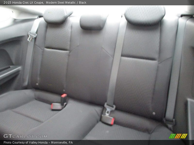Modern Steel Metallic / Black 2015 Honda Civic LX Coupe