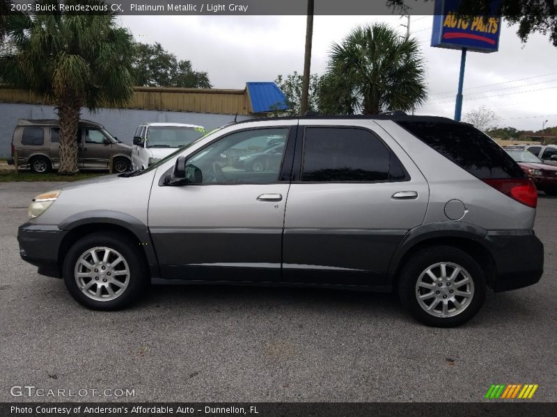 Platinum Metallic / Light Gray 2005 Buick Rendezvous CX