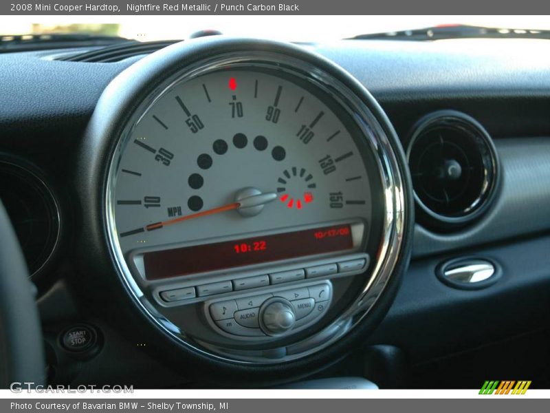 Nightfire Red Metallic / Punch Carbon Black 2008 Mini Cooper Hardtop