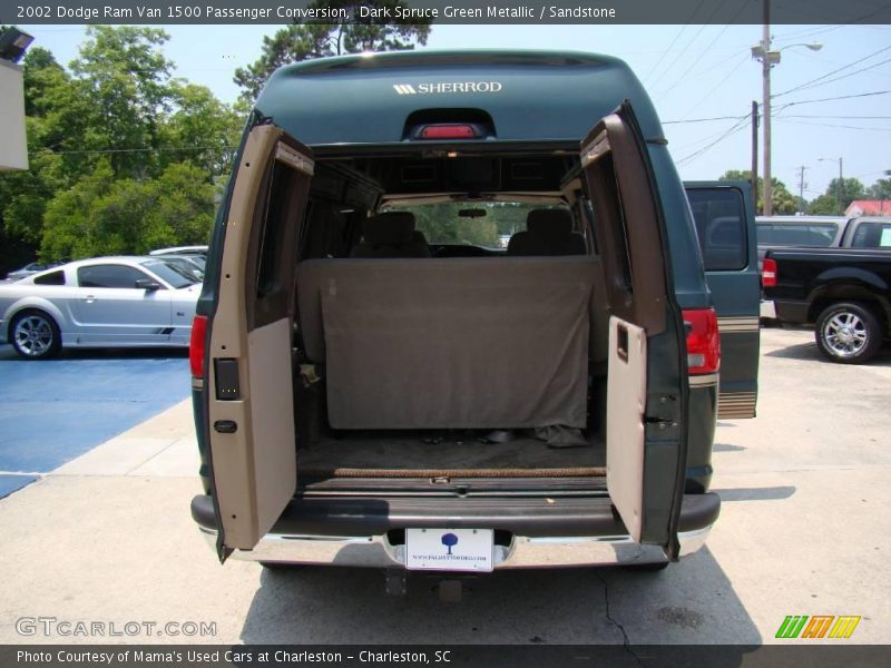 Dark Spruce Green Metallic / Sandstone 2002 Dodge Ram Van 1500 Passenger Conversion