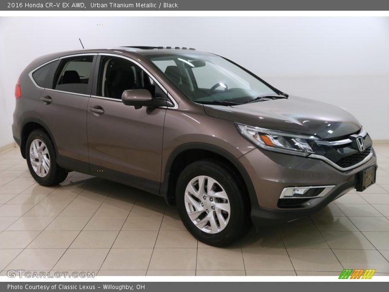 Urban Titanium Metallic / Black 2016 Honda CR-V EX AWD