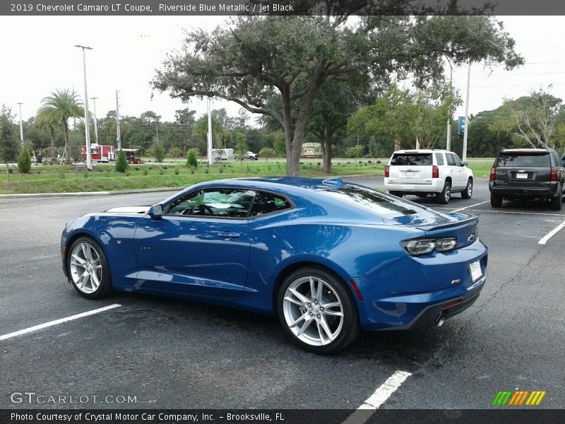 Riverside Blue Metallic / Jet Black 2019 Chevrolet Camaro LT Coupe