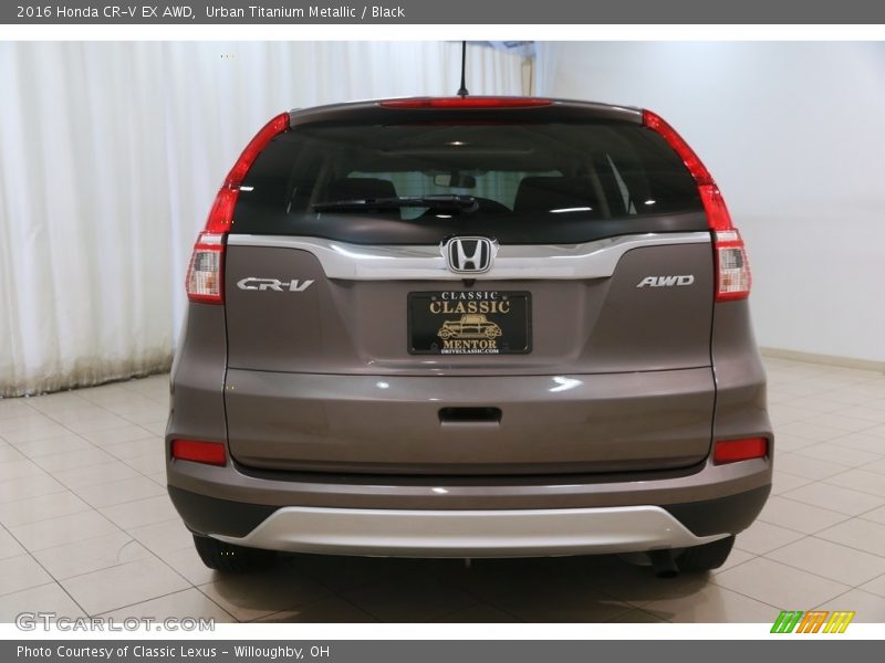 Urban Titanium Metallic / Black 2016 Honda CR-V EX AWD