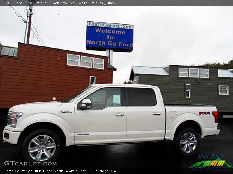 White Platinum / Black 2018 Ford F150 Platinum SuperCrew 4x4