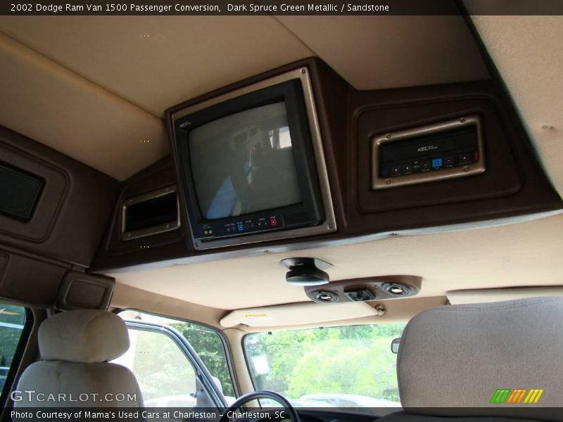 Dark Spruce Green Metallic / Sandstone 2002 Dodge Ram Van 1500 Passenger Conversion
