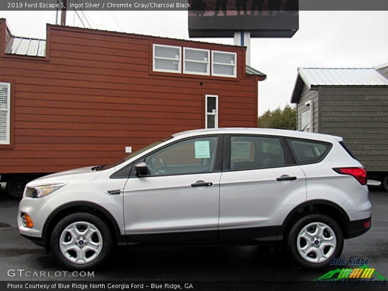 Ingot Silver / Chromite Gray/Charcoal Black 2019 Ford Escape S