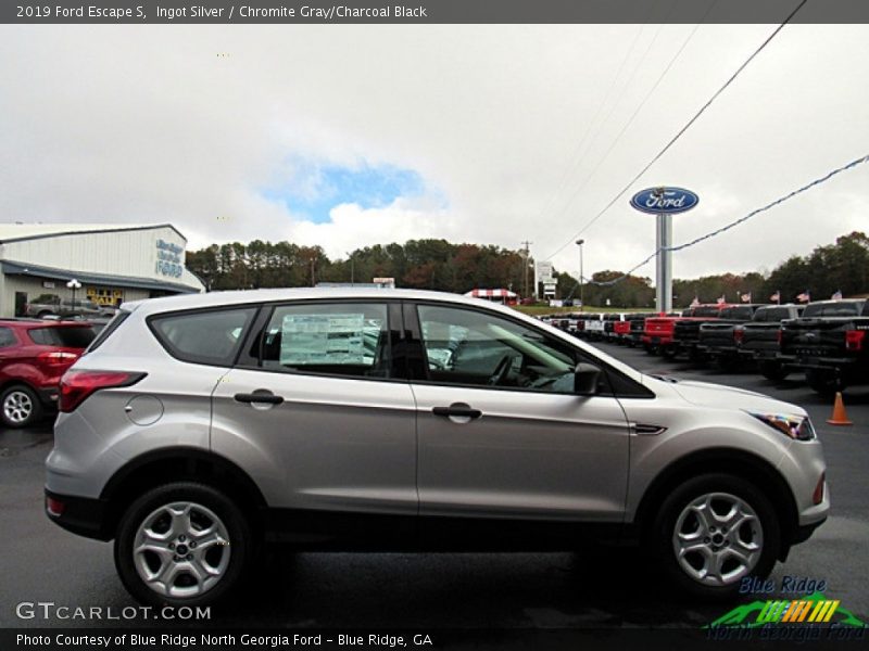 Ingot Silver / Chromite Gray/Charcoal Black 2019 Ford Escape S