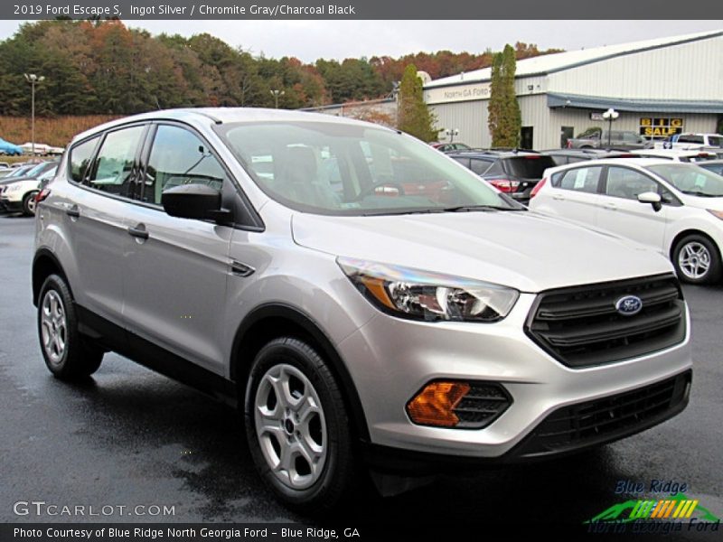 Ingot Silver / Chromite Gray/Charcoal Black 2019 Ford Escape S