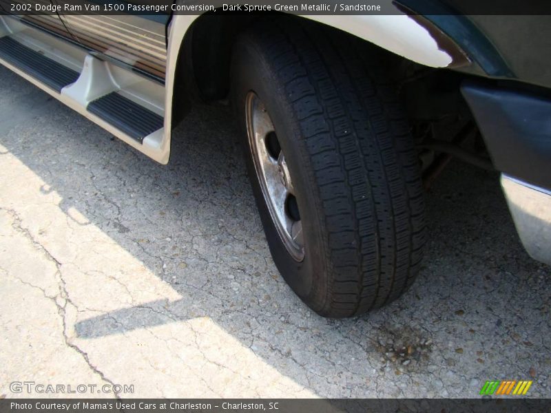Dark Spruce Green Metallic / Sandstone 2002 Dodge Ram Van 1500 Passenger Conversion