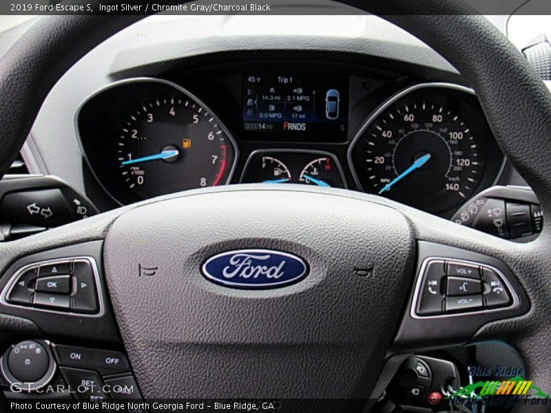 Ingot Silver / Chromite Gray/Charcoal Black 2019 Ford Escape S