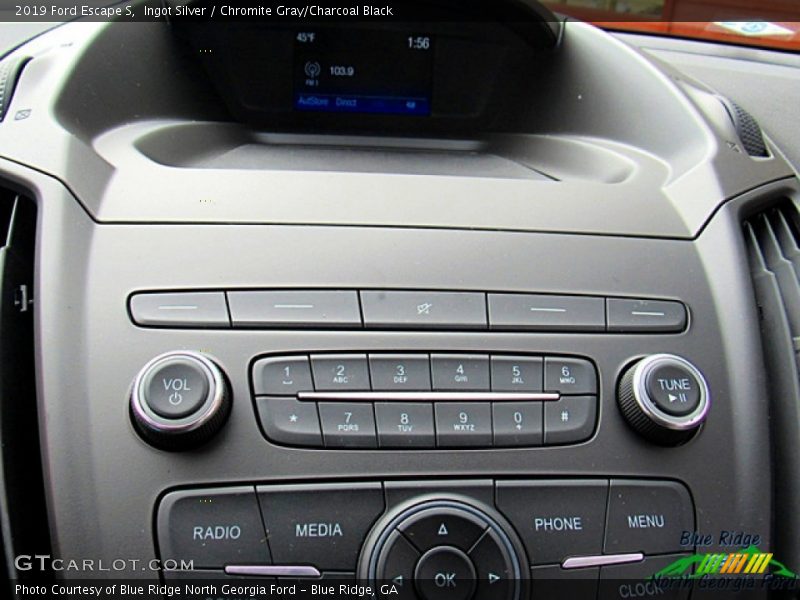 Ingot Silver / Chromite Gray/Charcoal Black 2019 Ford Escape S