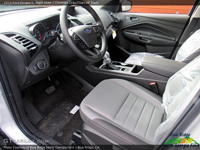 Ingot Silver / Chromite Gray/Charcoal Black 2019 Ford Escape S