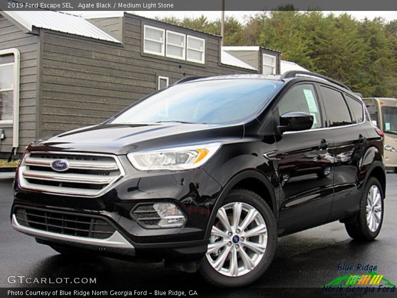 Agate Black / Medium Light Stone 2019 Ford Escape SEL