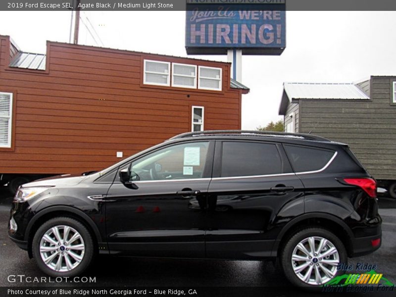 Agate Black / Medium Light Stone 2019 Ford Escape SEL
