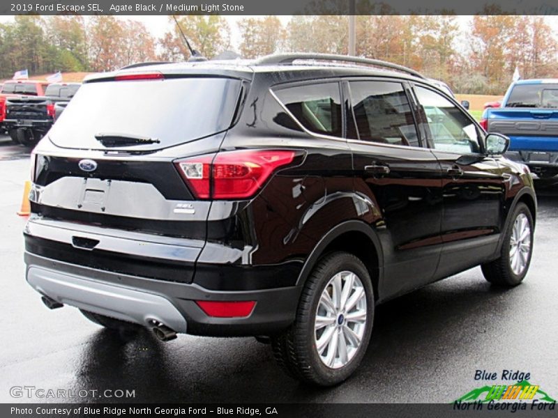 Agate Black / Medium Light Stone 2019 Ford Escape SEL