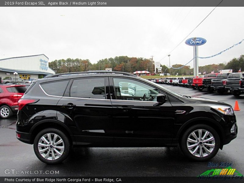 Agate Black / Medium Light Stone 2019 Ford Escape SEL