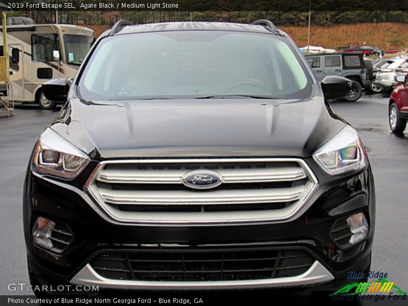 Agate Black / Medium Light Stone 2019 Ford Escape SEL