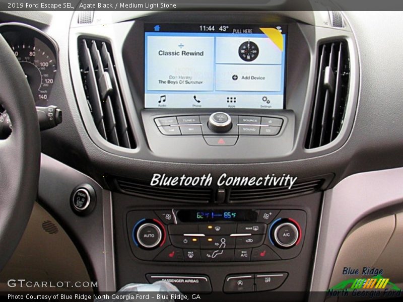Agate Black / Medium Light Stone 2019 Ford Escape SEL