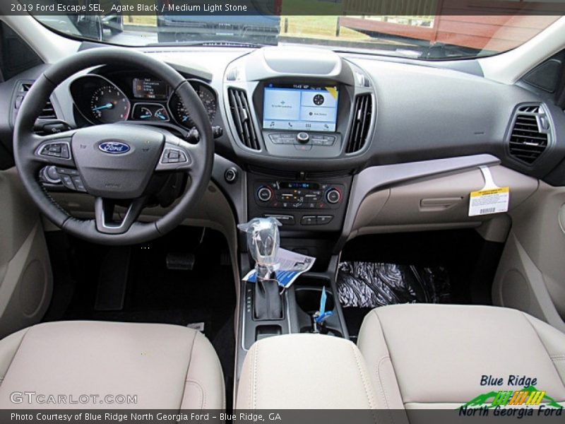 Agate Black / Medium Light Stone 2019 Ford Escape SEL