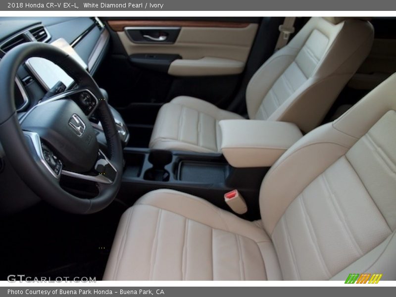 White Diamond Pearl / Ivory 2018 Honda CR-V EX-L