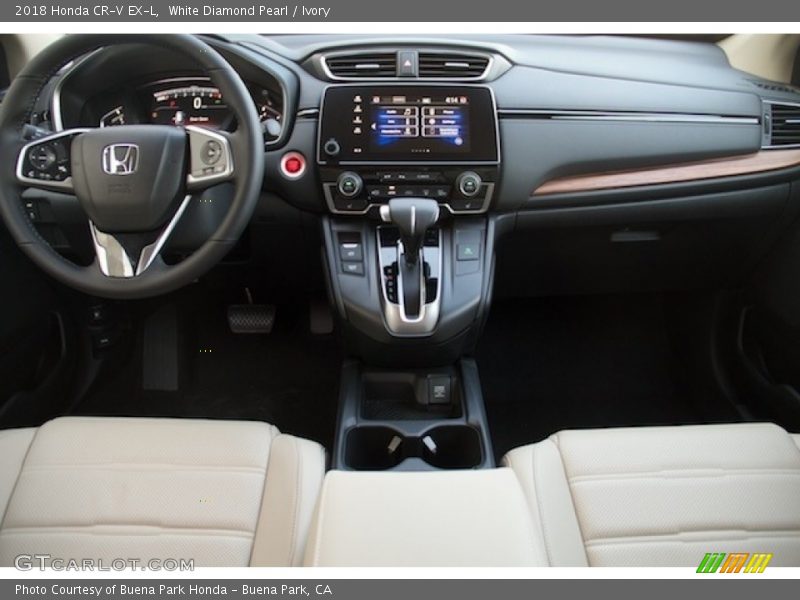 White Diamond Pearl / Ivory 2018 Honda CR-V EX-L