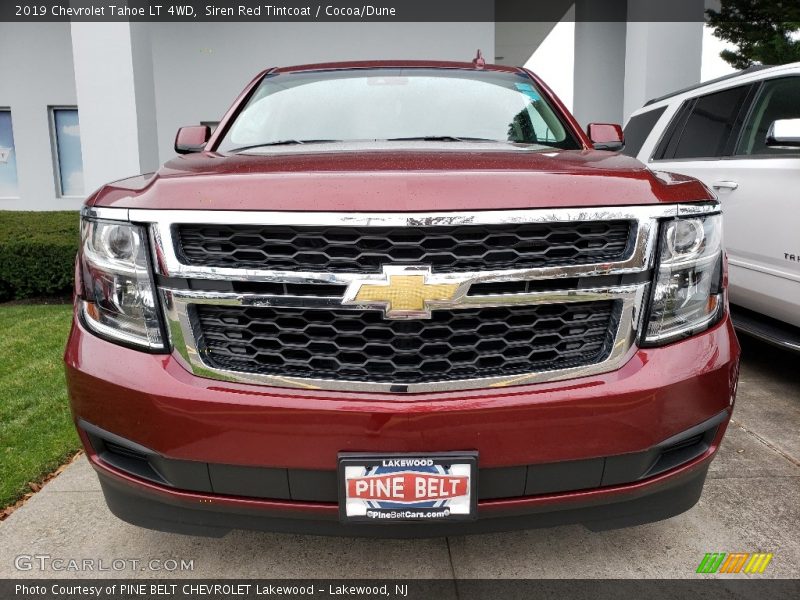 Siren Red Tintcoat / Cocoa/Dune 2019 Chevrolet Tahoe LT 4WD