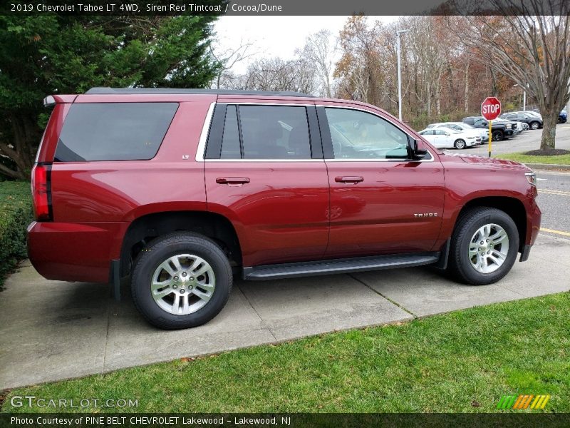 Siren Red Tintcoat / Cocoa/Dune 2019 Chevrolet Tahoe LT 4WD