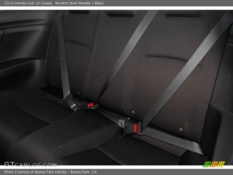 Modern Steel Metallic / Black 2019 Honda Civic LX Coupe