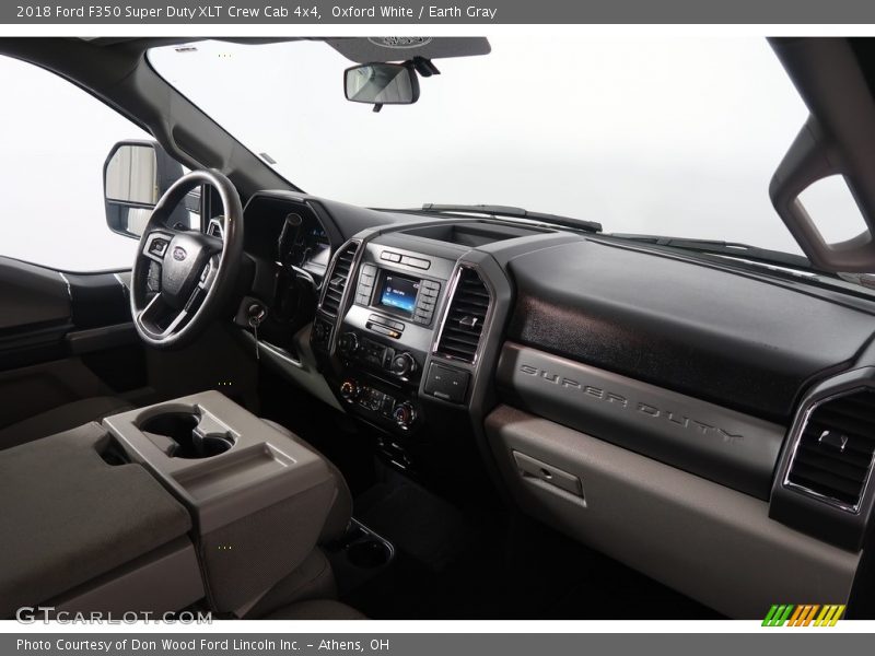 Oxford White / Earth Gray 2018 Ford F350 Super Duty XLT Crew Cab 4x4