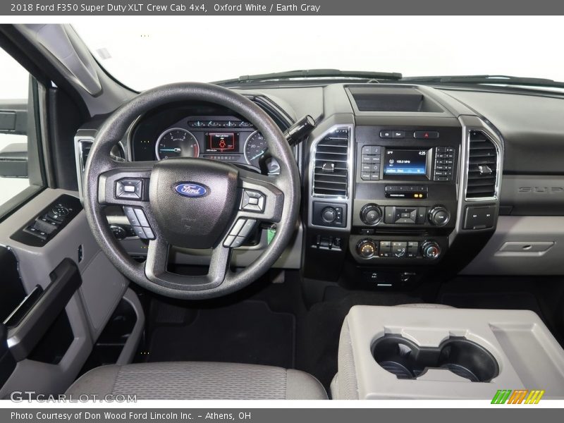 Oxford White / Earth Gray 2018 Ford F350 Super Duty XLT Crew Cab 4x4