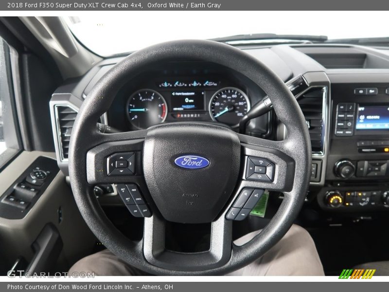 Oxford White / Earth Gray 2018 Ford F350 Super Duty XLT Crew Cab 4x4
