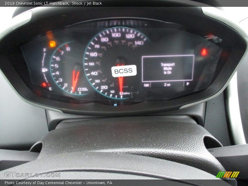 Shock / Jet Black 2019 Chevrolet Sonic LT Hatchback